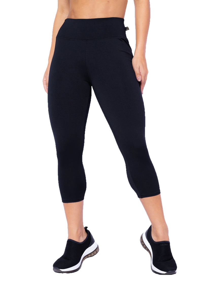 Calça Corsário Básica Feminina – Cintura Alta, Fitness e Conforto