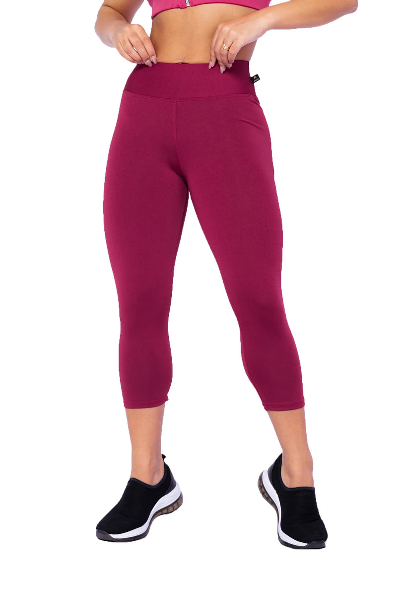 Calça Corsário Básica Feminina – Cintura Alta, Fitness e Conforto