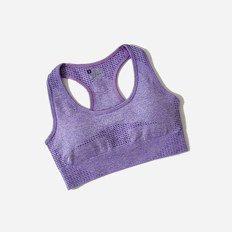 Top Esportivo Seamless Feminino – Fitness, Alta Compressão,  Respirável e Secagem Rápida