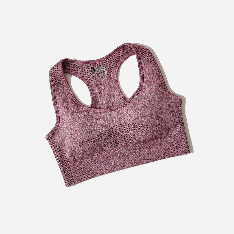 Top Esportivo Seamless Feminino – Fitness, Alta Compressão,  Respirável e Secagem Rápida